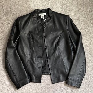 Pursuits, LTD. Elegant Black Leather Jacket
